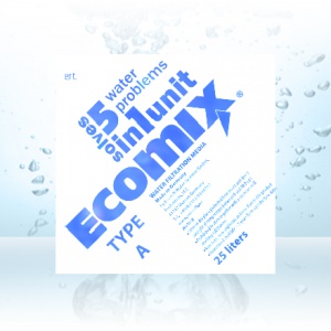 ECOMIX  A - 5 v 1 - odstraňovač železa, mangánu, amoniaku a vodného kameňa, Ca CO3 